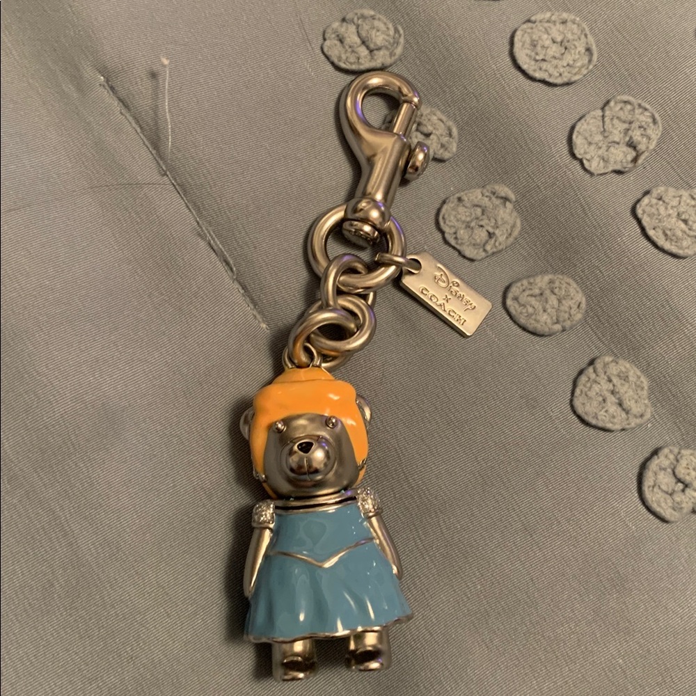 Coach x Disney Cinderella handbag charm keyring